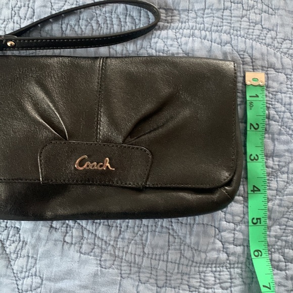Black Coach Wristlet - Picture 2 of 8